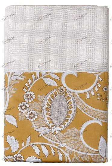 Alexandre Turpault Двусторонние хлопковые простыни с дамасским принтом Mogador sun-id-1449685