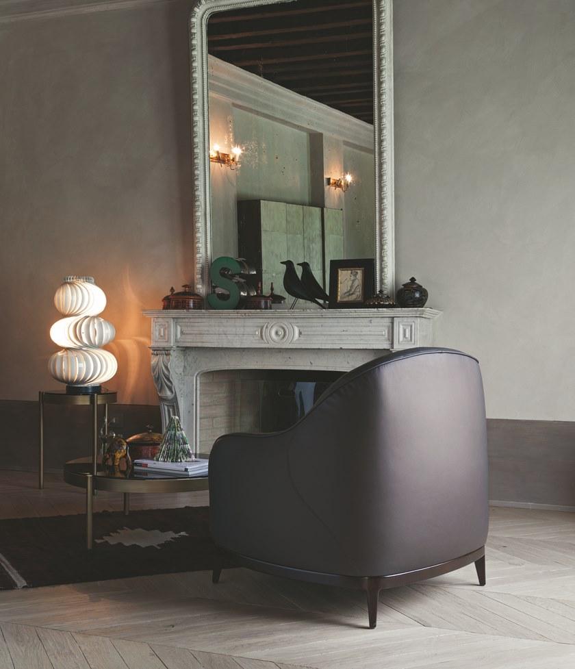 SELVA Мягкое кожаное кресло с подлокотниками  1092  - Вид №3