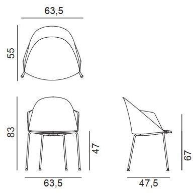 arper Кресло из полипропилена с подлокотниками со встроенной подушкой Cila sun-id-1348971 - Вид №1