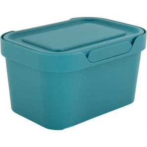 Ящик LUXE с крышкой 19x13x11 см 1.9 л пластик цвет голубой