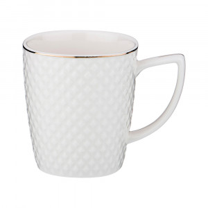 359-760 Посуда фарфоровая КРУЖКА "ДИАМАНД ГОЛД" 1000 мл Lefard