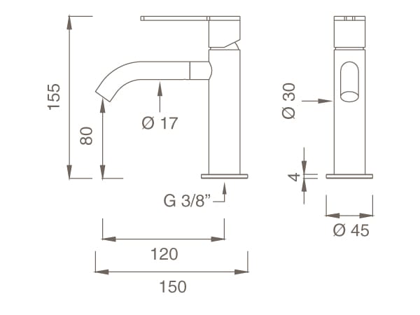 Смеситель с одним отверстием и поворотным изливом CEADESIGN INNOVO ARCH-00033274 - Вид №2