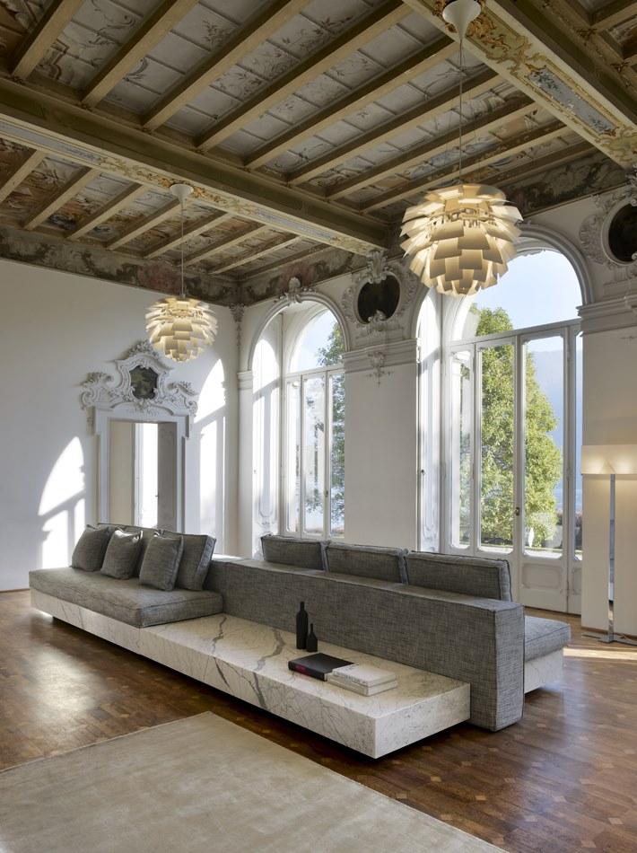 FranchiUmbertoMarmi Диван из скульптурного мрамора с полкой для журналов Mattis Hd044sta - Вид №2