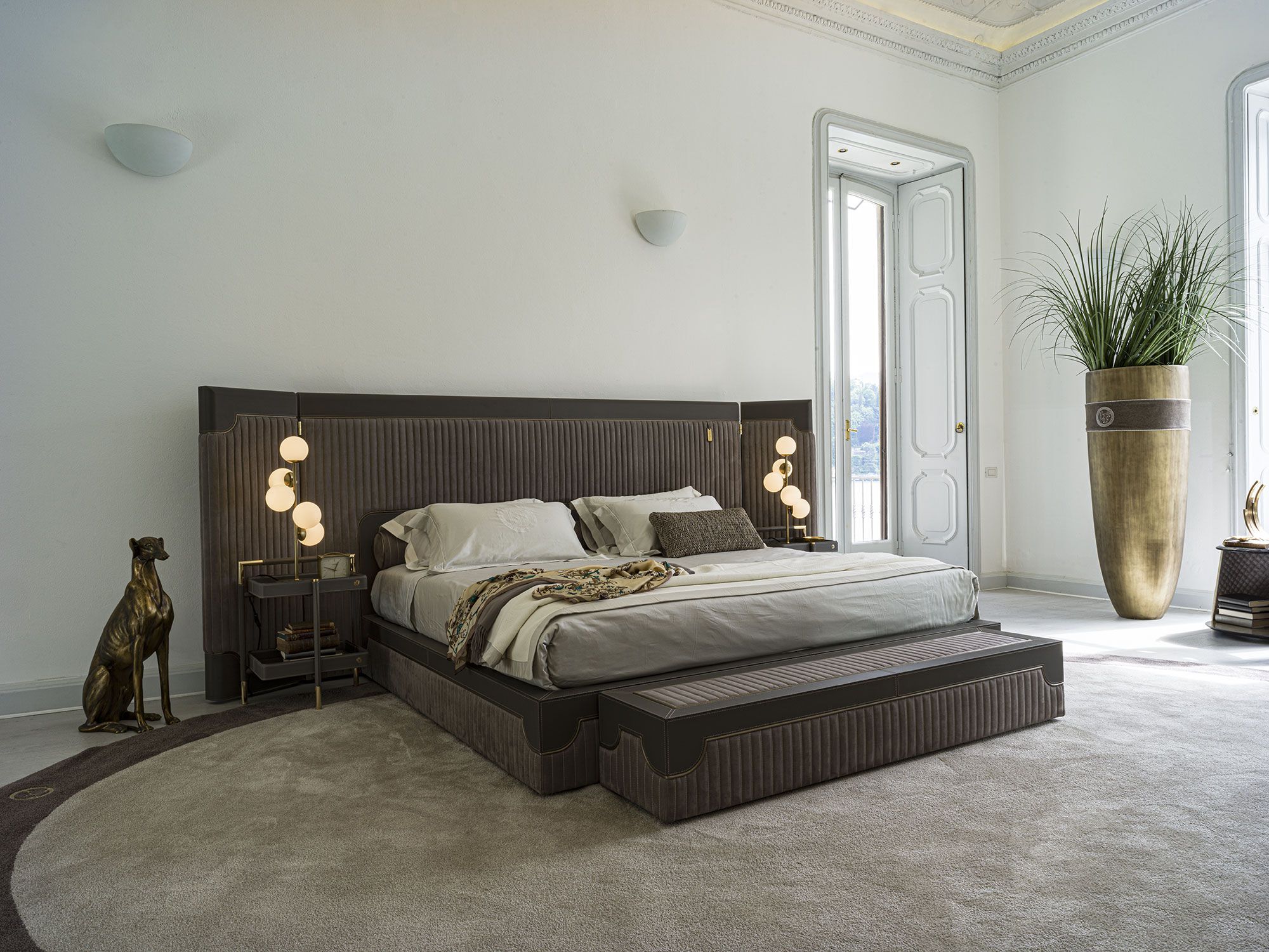 Скамейка из ткани Vittoria Frigerio Capua ARCH-00028568 - Вид №3