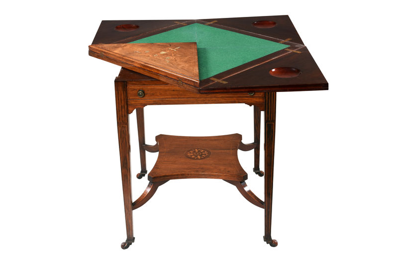 SOR27448 Эдвардианский карточный стол ijlbrown  - Вид №4