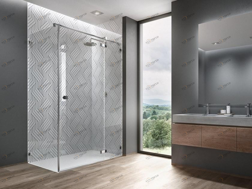 DUSCHOLUX Стеклянная душевая кабина на заказ с дождевиком sun-id-1423306