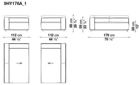 B&B Italia Outdoor Садовый диван из модульной ткани sun-id-1410409 - Вид №18