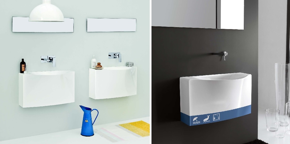 OSL007 Подвесная раковина настенная овальная ArtCeram  белая  - Вид №1