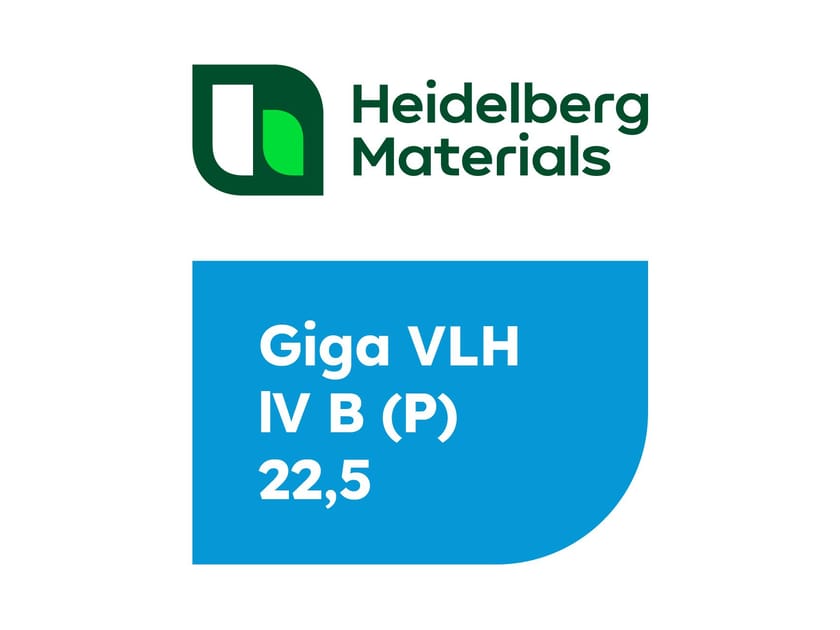 Специальный цемент с очень низкой температурой увлажнения Heidelberg Materials GIGA VLH IV B (P) 22,5 ARCH-00077369
