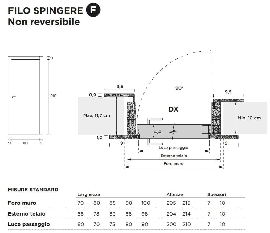 Распашная дверь с выдвижными петлями Venus Design Вера ARCH-00035778 - Вид №2