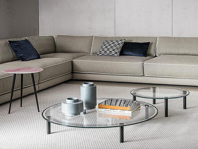 Casamilano Низкий круглый журнальный столик из алюминия и стекла sun-id-1423318 - Вид №3