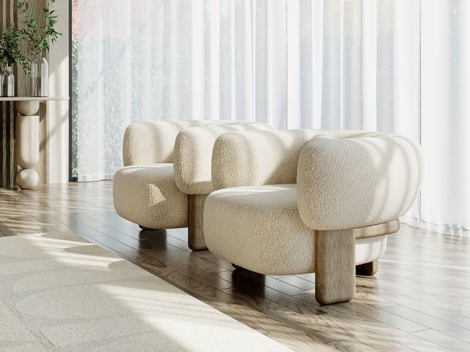 Тканевое кресло с подлокотниками ANA ROQUE INTERIORS ARCH-00037406 - Вид №2