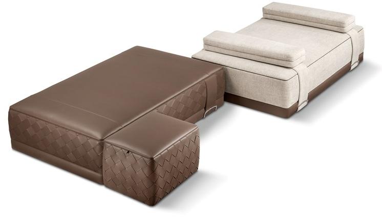 Poltrona Frau Прямоугольный пуф из ткани La collezione - mobili e complementi sun-id-1480978 - Вид №5