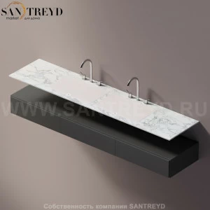 AELLN0CC22022YP Подвесная раковина настенная прямоугольная Agape Ell белая