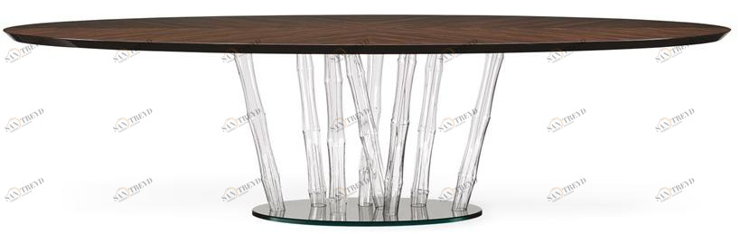 Reflex Овальный обеденный стол из дерева Bamboo sun-id-1490773