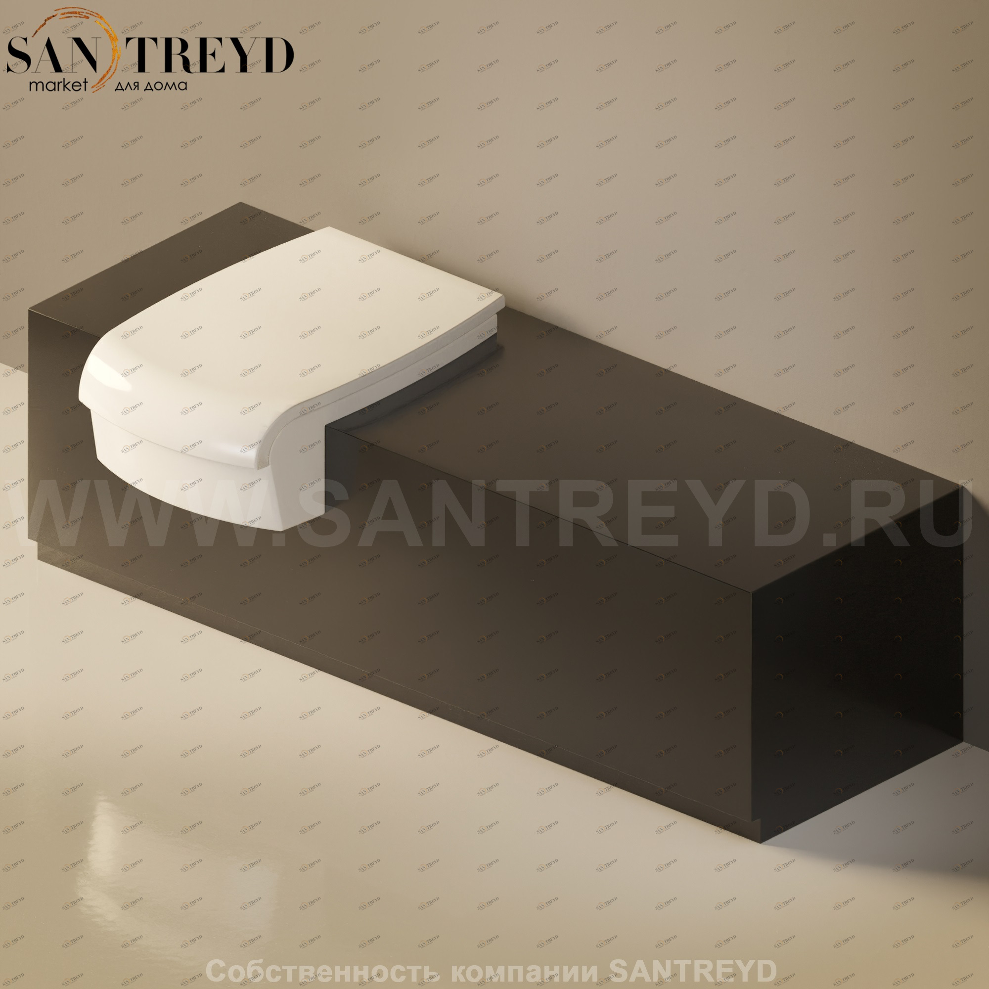 Flaminia UNA Консоль для унитаза или биде от 135 до 200 см черная UNA135WB.9017 Ceramica Flaminia UNA135WB9017