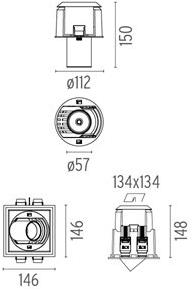 Flos Регулируемый светодиодный прожектор Architectural collection - downlights sun-id-1432131 - Вид №5