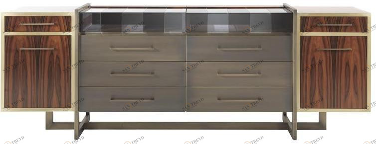 Gianfranco Ferré Home Комод из фанерованной древесины со встроенной подсветкой  Wll.113.a 