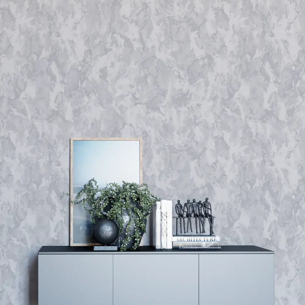 Обои флизелиновые Palitra Home Pro-Master серые с абстрактным узором 89394506 STLM-1571304 - Вид №4