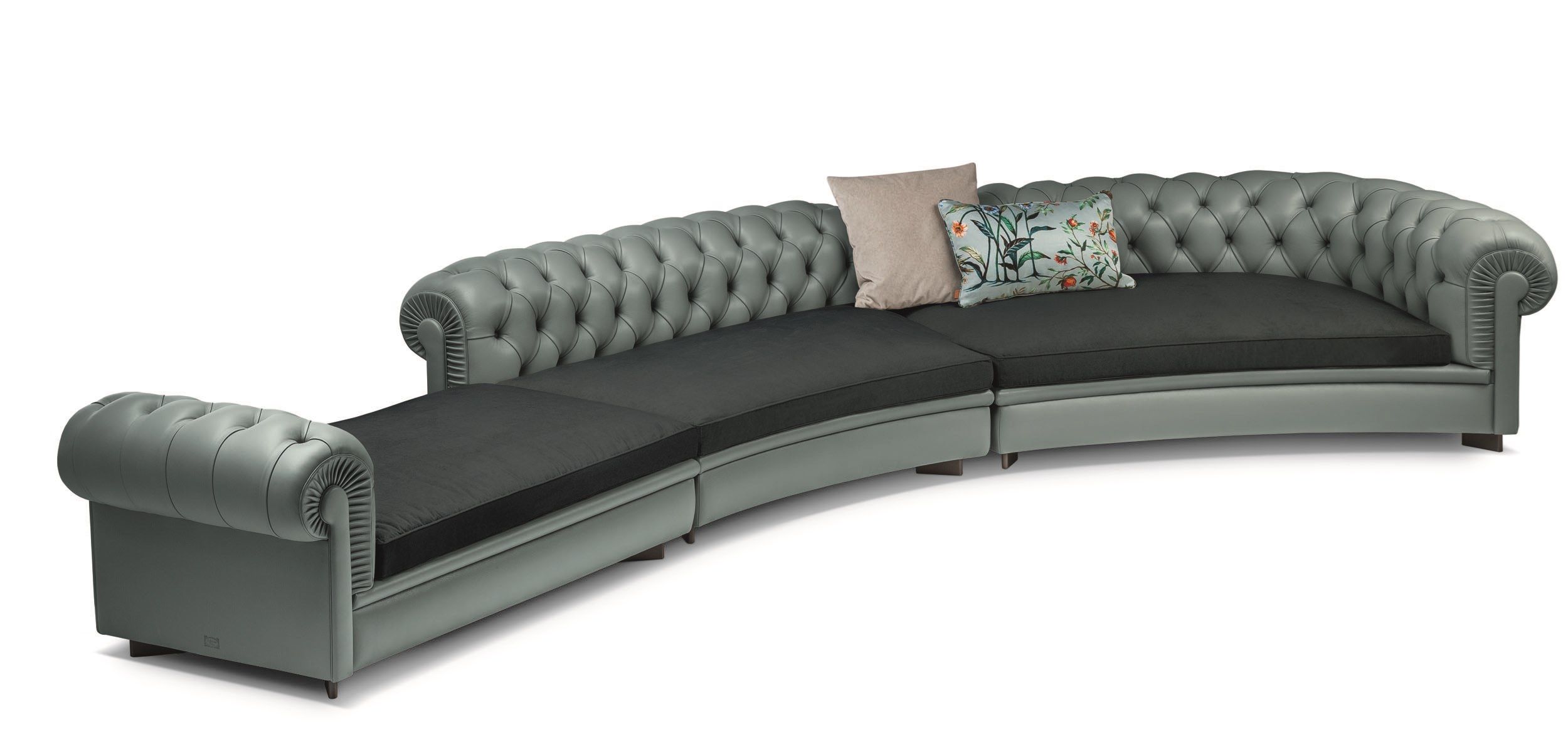 Модульный кожаный диван capitonné Poltrona Frau коллекция - диваны и кресла ARCH-00059740 - Вид №2