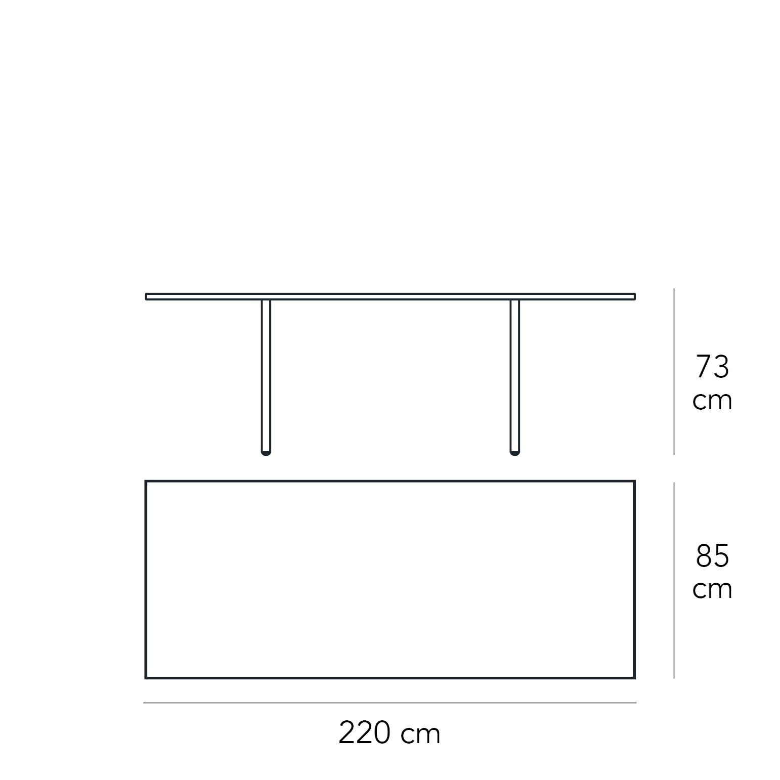 Прямоугольный стол из флоат-стекла FontanaArte ARCH-00061147 - Вид №2