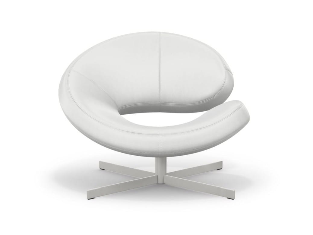 Кожаный спиц поворотный стул ROCHE BOBOIS NUAGE 2 ARCH-00007261 - Вид №3