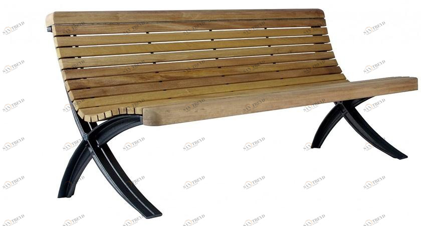 Euroform W Деревянная скамейка со спинкой  50 