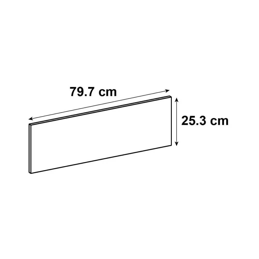 Фасад для кухонного ящика Пласт 79.7x25.3 см Delinia ID ЛДСП цвет серый STLM-2059039 - Вид №6