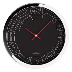 Настенные часы Simplex, Ø30 см, черные, W300S20BB