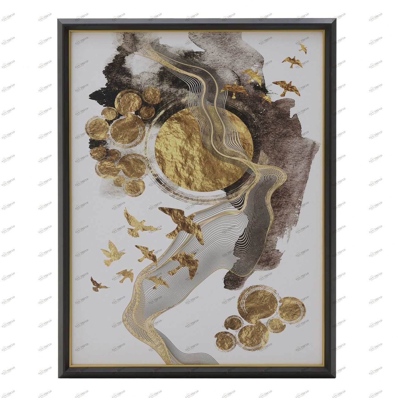 Картина на холсте в раме прямоугольная "Река" (принт) TO4ROOMS  00-3839394 Бежевый 