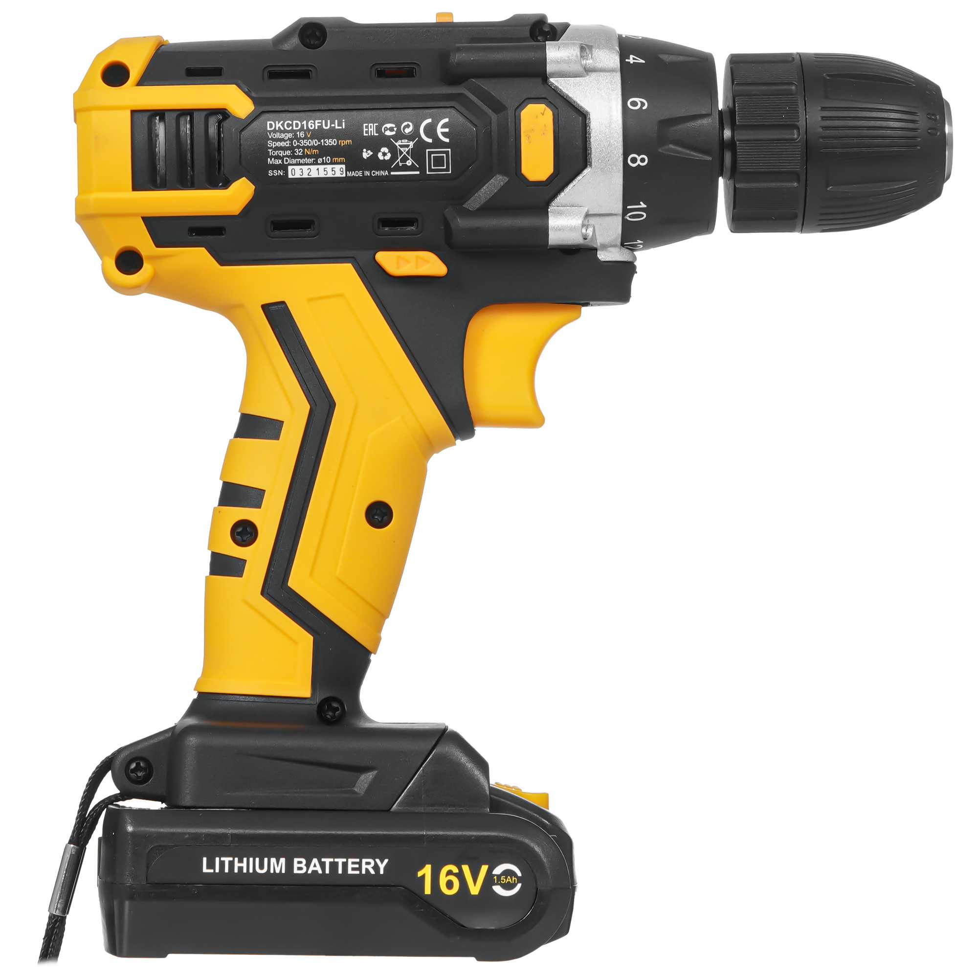 Дрель-шуруповерт DEKO DKCD16FU-Li 063-4099 5304359 STDN-0114116 - Вид №2