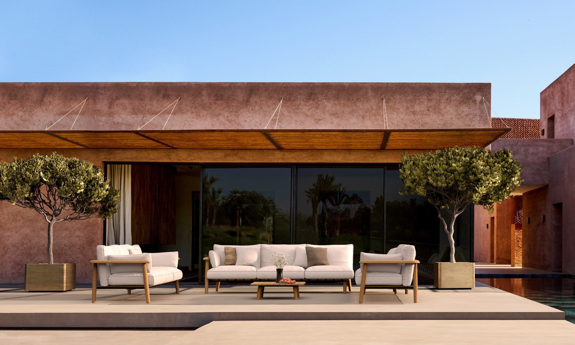 Квадратная латунная плантатор Royal Botania Купрум ARCH-00091093 - Вид №1