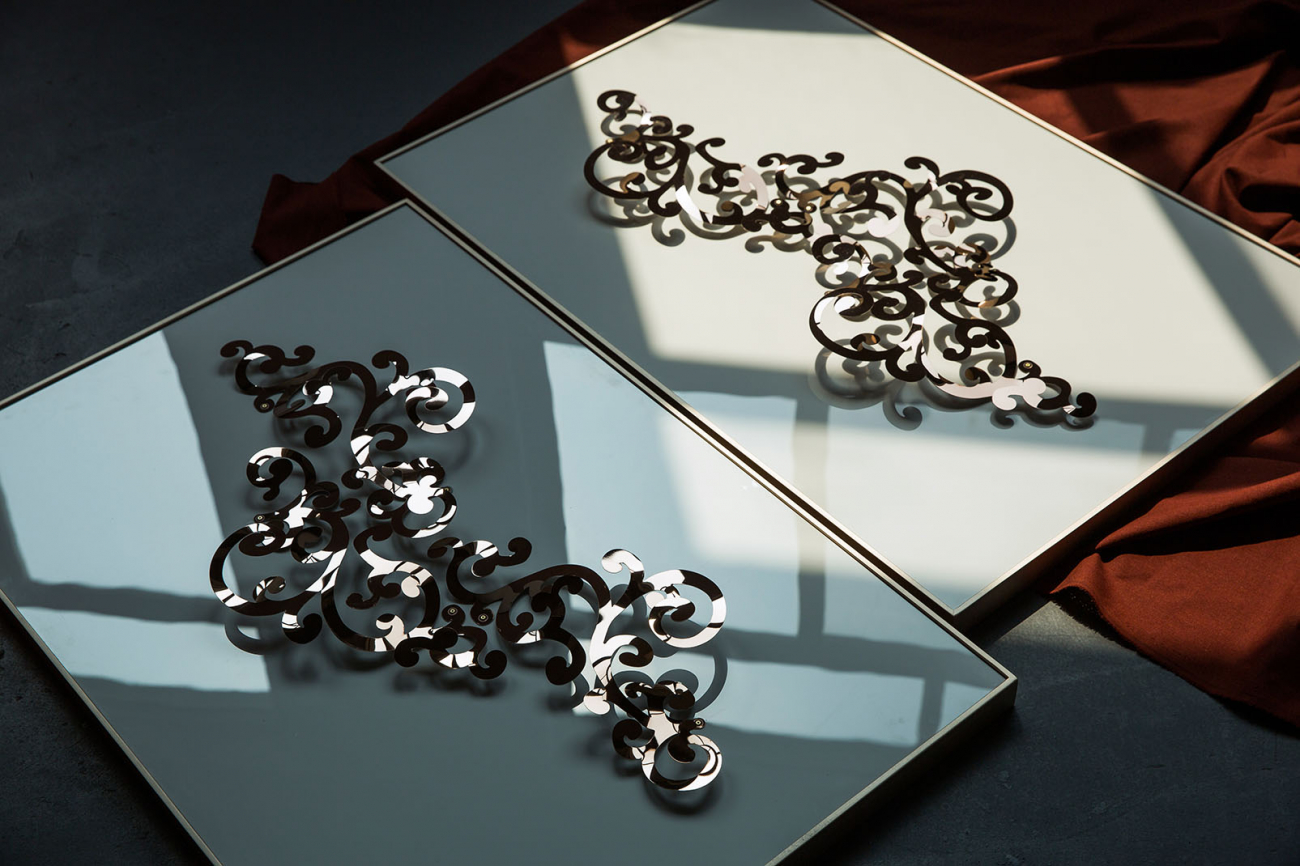 Панно-картина на стену gold leaf EVENHOME  192762 Белый;черный  - Вид №2