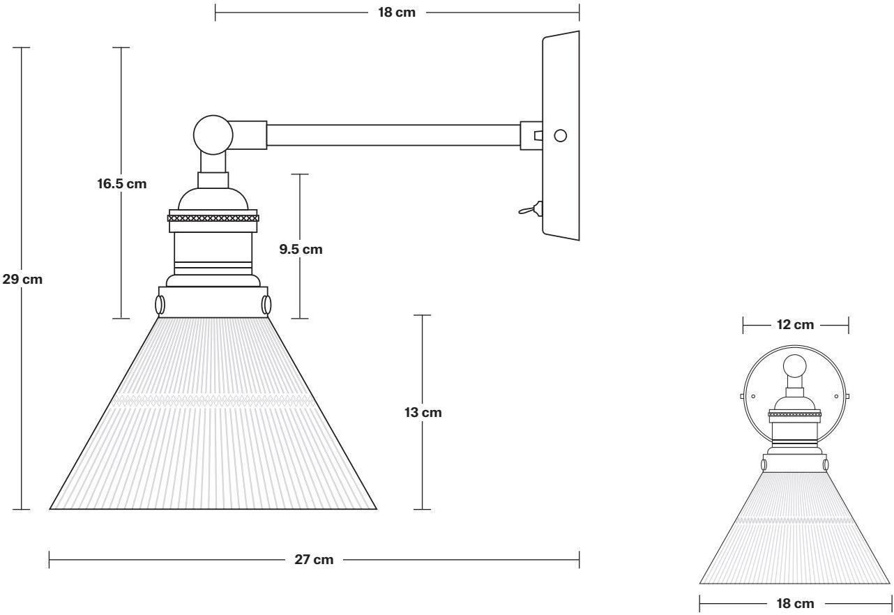 Industville Настенный светильник из латуни и стекла Brooklyn Br-glfwl7 - Вид №5
