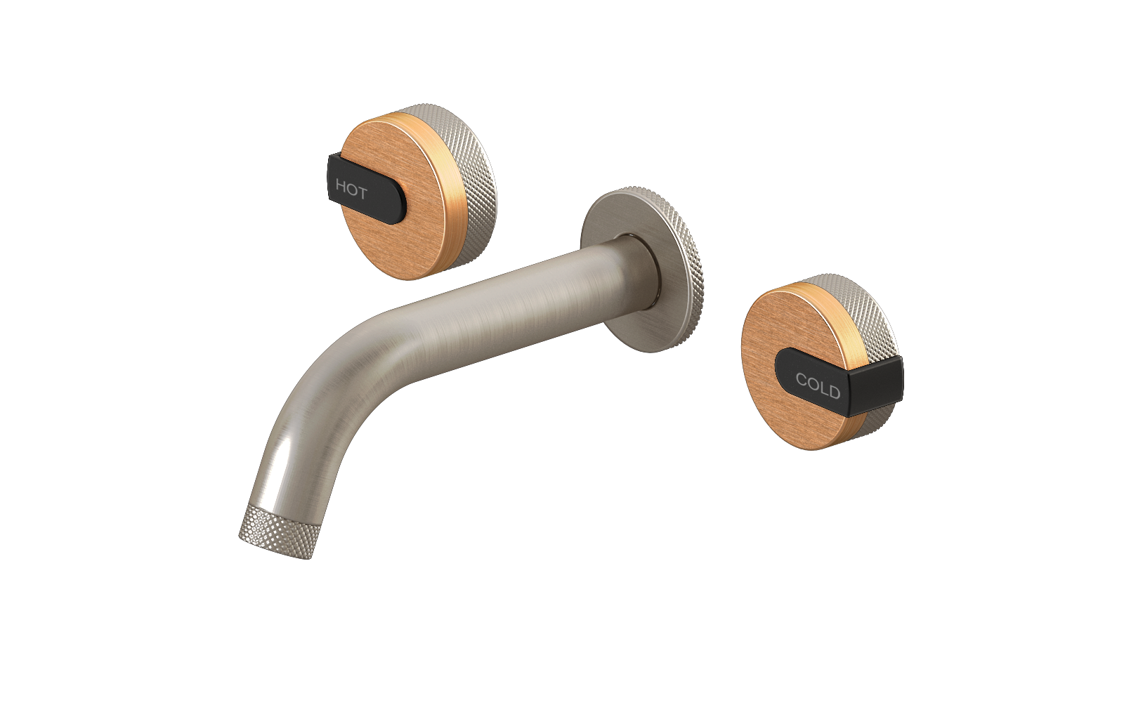 E-11530-R1BRG-L1MBK-BNi Смеситель для умывальника из 19,1см носикем (внешняя часть) GRAFF MOD+