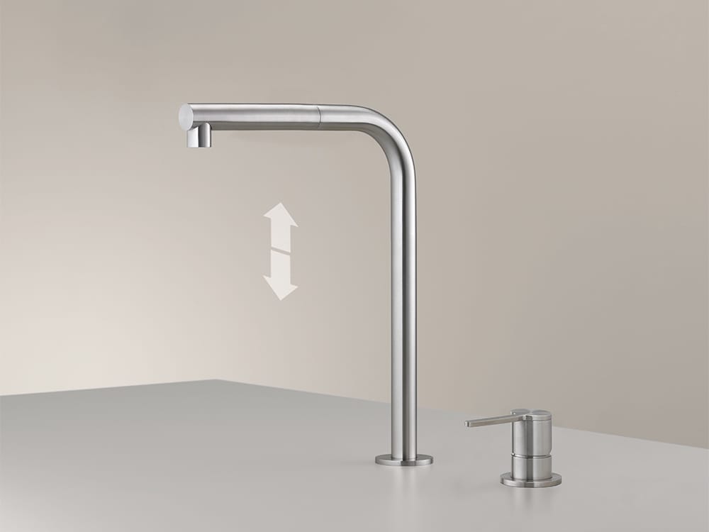 Смеситель для кухни с 2 отверстиями и выдвижным ручным душем CEADESIGN INNOVO ARCH-00095350 - Вид №1