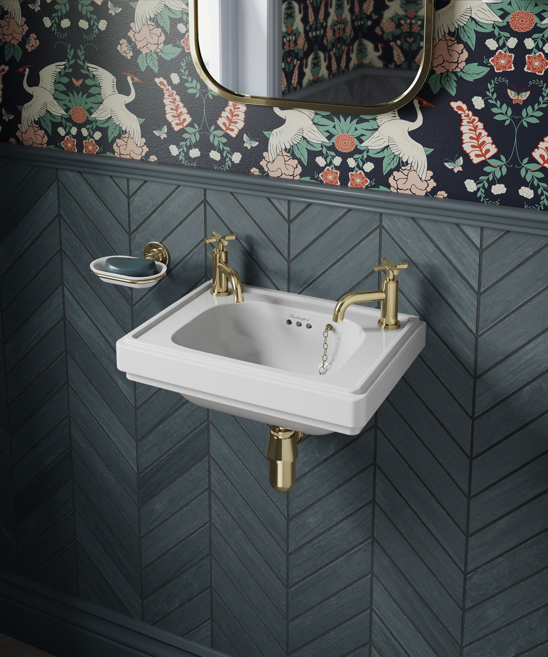 Смеситель для раковины с 2 отверстиями Burlington RIVIERA ARCH-00033095 - Вид №3