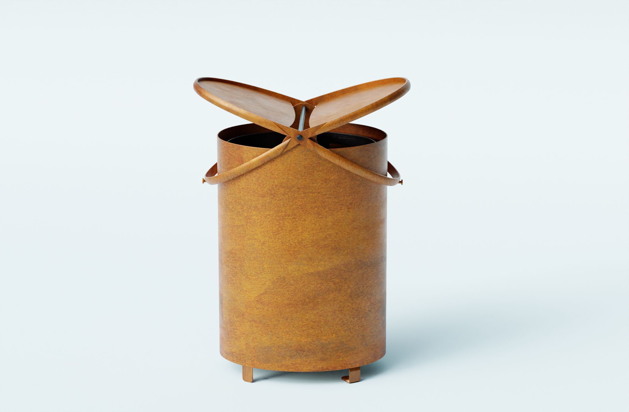 Держатель для мусора из листового металла с наружной крышкой CITYSì DANTI ARCH-00135712 - Вид №4