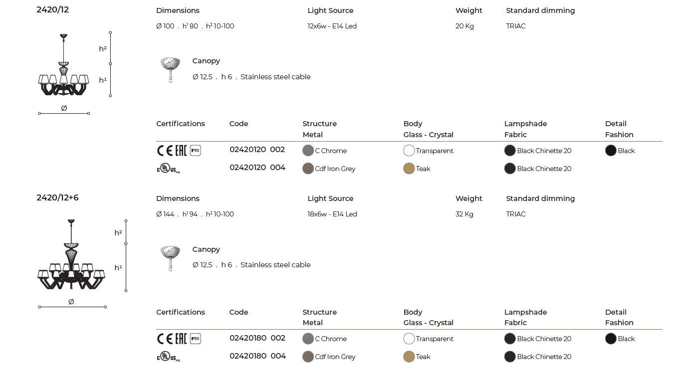 Хрустальная светодиодная люстра Italamp LIBELLULA ARCH-00071017 - Вид №4