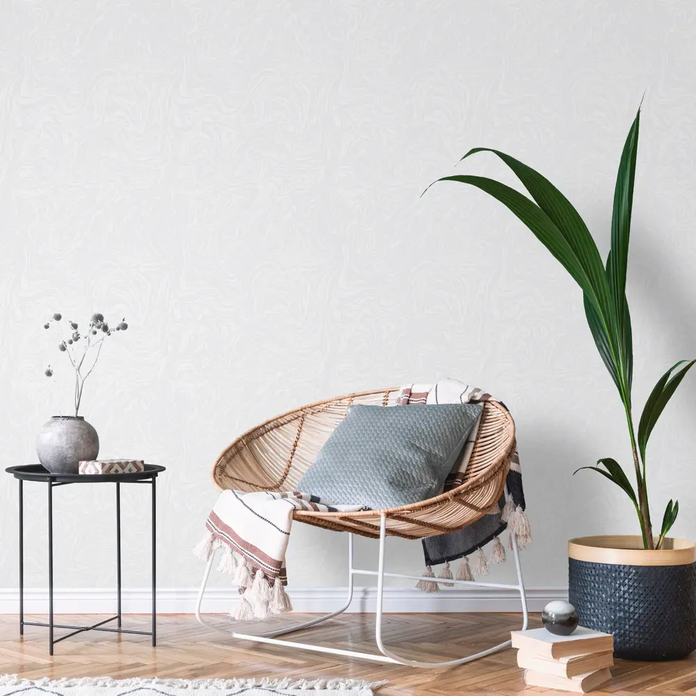 Santreyd Lena - флизелиновые обои белые с антистатическим покрытием 89372639 STLM-1418242 - Вид №3