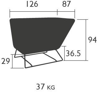 Fermob Садовое кресло из ткани Ultrasofa 6240 - Вид №10