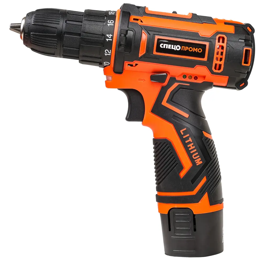 Дрель-шуруповерт аккумуляторная Спец Промо БДА-12ЛИ-3 (4195), 12 В Li-ion 2x2 Ач STLM-2060879 - Вид №2