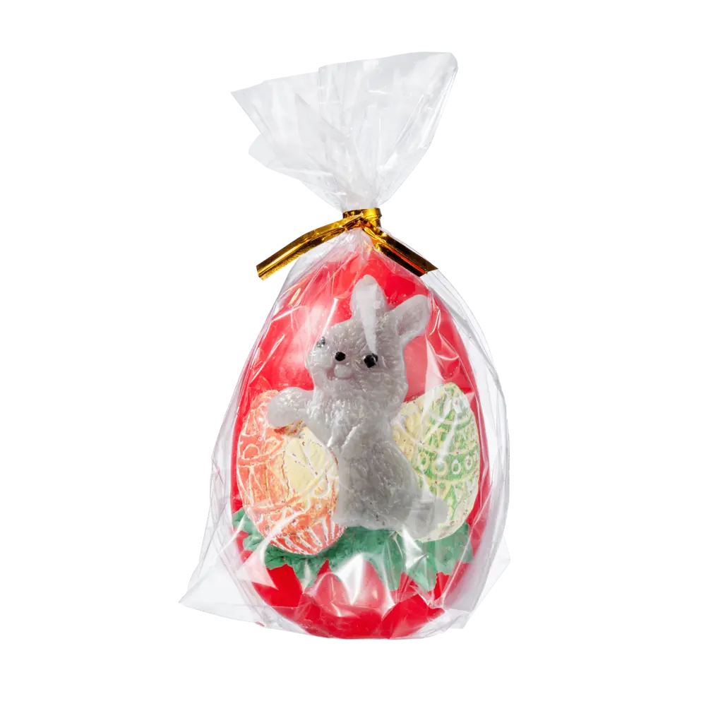 Свеча Яйцо пасхальное с аппликацией кролик цвет в ассортименте 9 см Santreyd STLM-2008176 - Вид №5