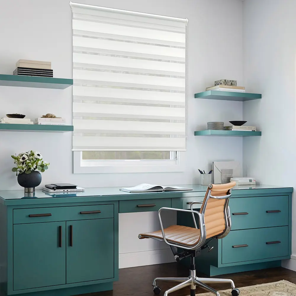 Рулонная штора день-ночь KREAFORTA Peterburg 80×160 см белая 89408608 STLM-1582320 - Вид №5