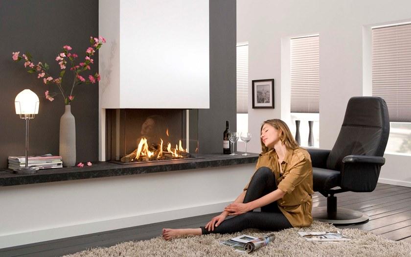 Element4 Трехсторонний газовый камин из стали с панорамным остеклением sun-id-1484545 - Вид №2