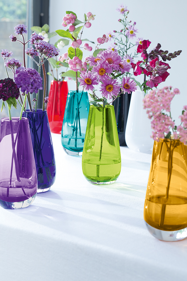 Ваза в форме бутона flower colour 14 см охра LSA INTERNATIONAL - 253388 Оранжевый  - Вид №5