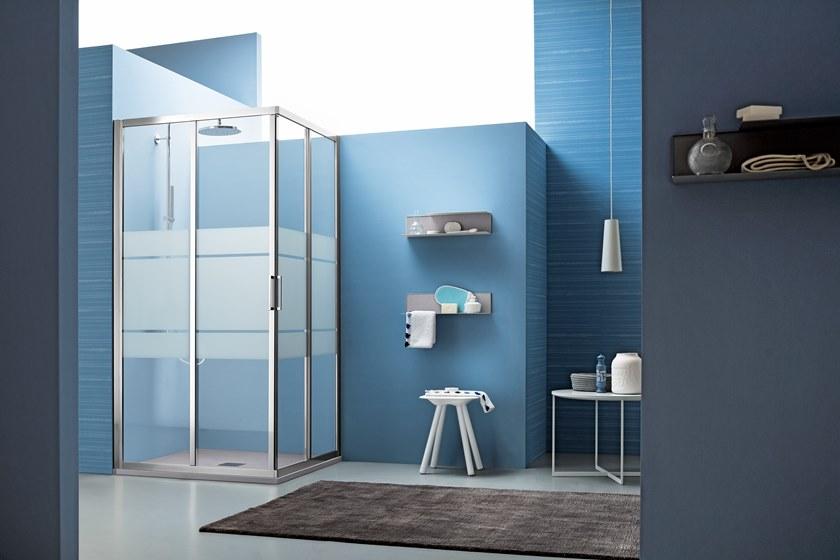 ARBLU Душевой уголок угловой с распашной дверцей Mercurio sun-id-1345065 - Вид №3