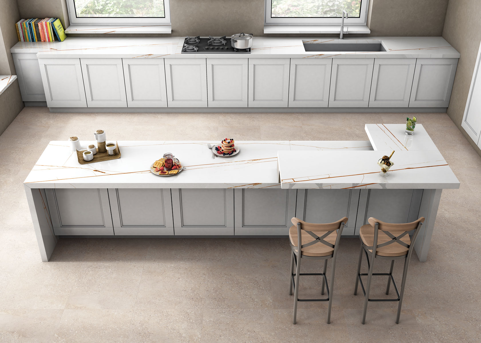 Бесконечная элегантность: керамический слэб STAROTECH STP-ST161 INCOLOR Double Polished - Вид №5