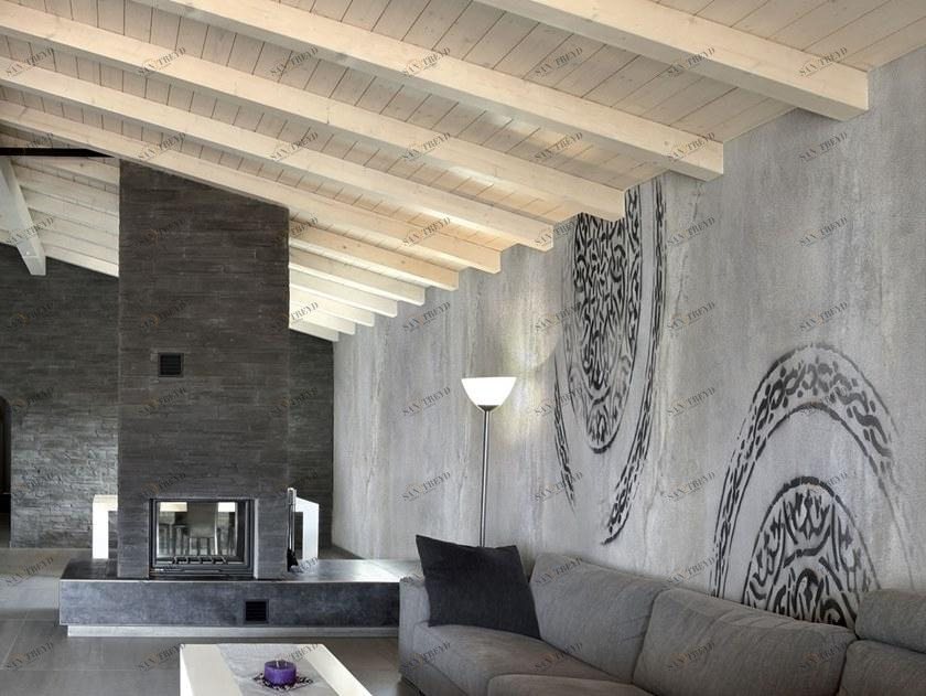 Tecnografica Мотив обоев с цифровой печатью и эффектом бетона Collezioni d'arte 61136