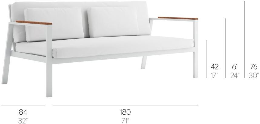 GANDIABLASCO 2-местный тканевый диван Timeless sun-id-1409439 - Вид №6